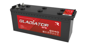 Аккумуляторная батарея GLADIATOR EFB 6CT-140R(4) 140Ач 1050А 516х189х223