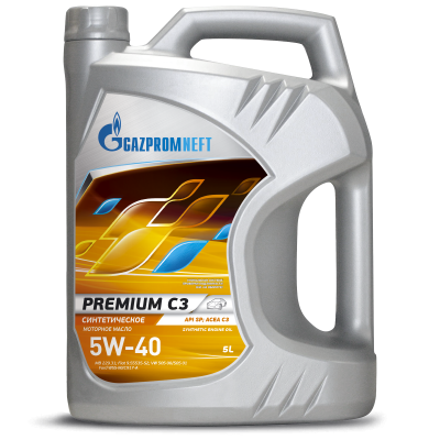 Gazpromneft Premium C3 5W-40 5L FF_Face_21-11-2023