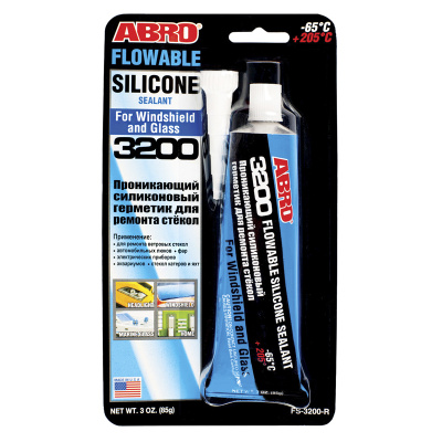 Герметик проникающий силиконовый для ремонта стёкол ABRO