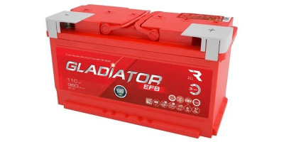 Аккумуляторная батарея GLADIATOR EFB 6CT-110L(0) 110Ач 960А 353х175х190